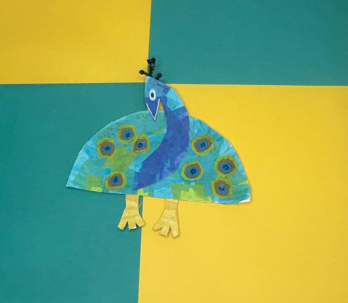 Paper Plate Peacock