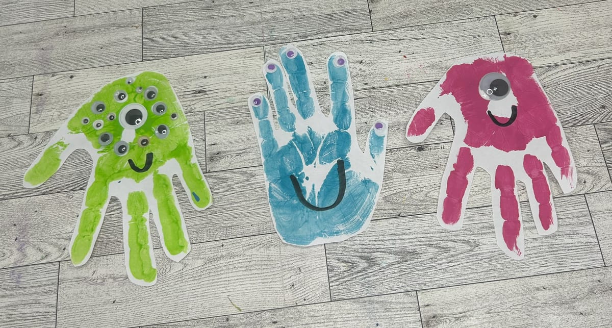 Monster Handprint Craft