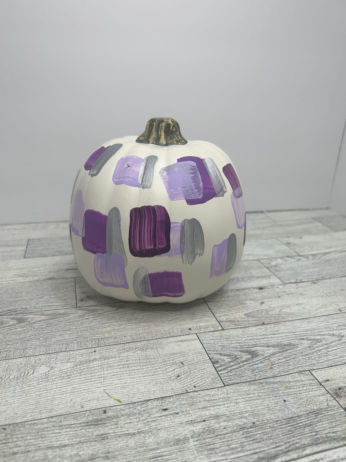 Confetti Painted Pumpkins