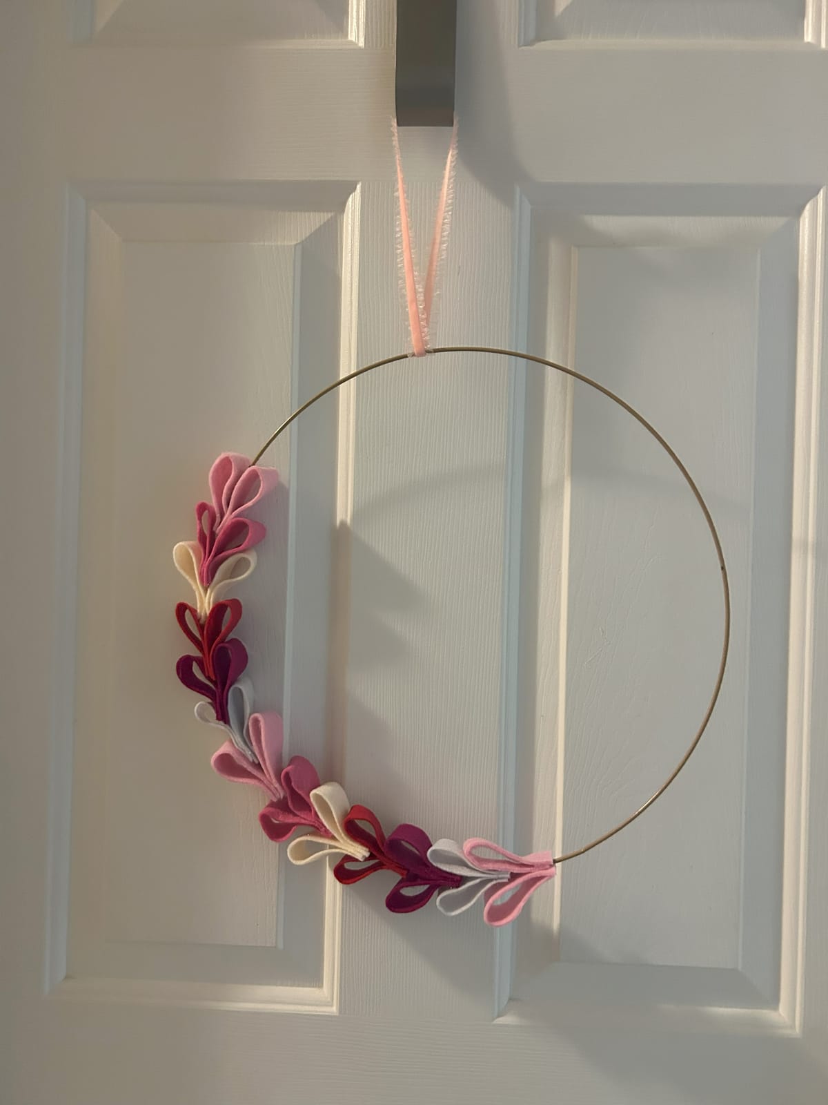 Felt Heart Wreath