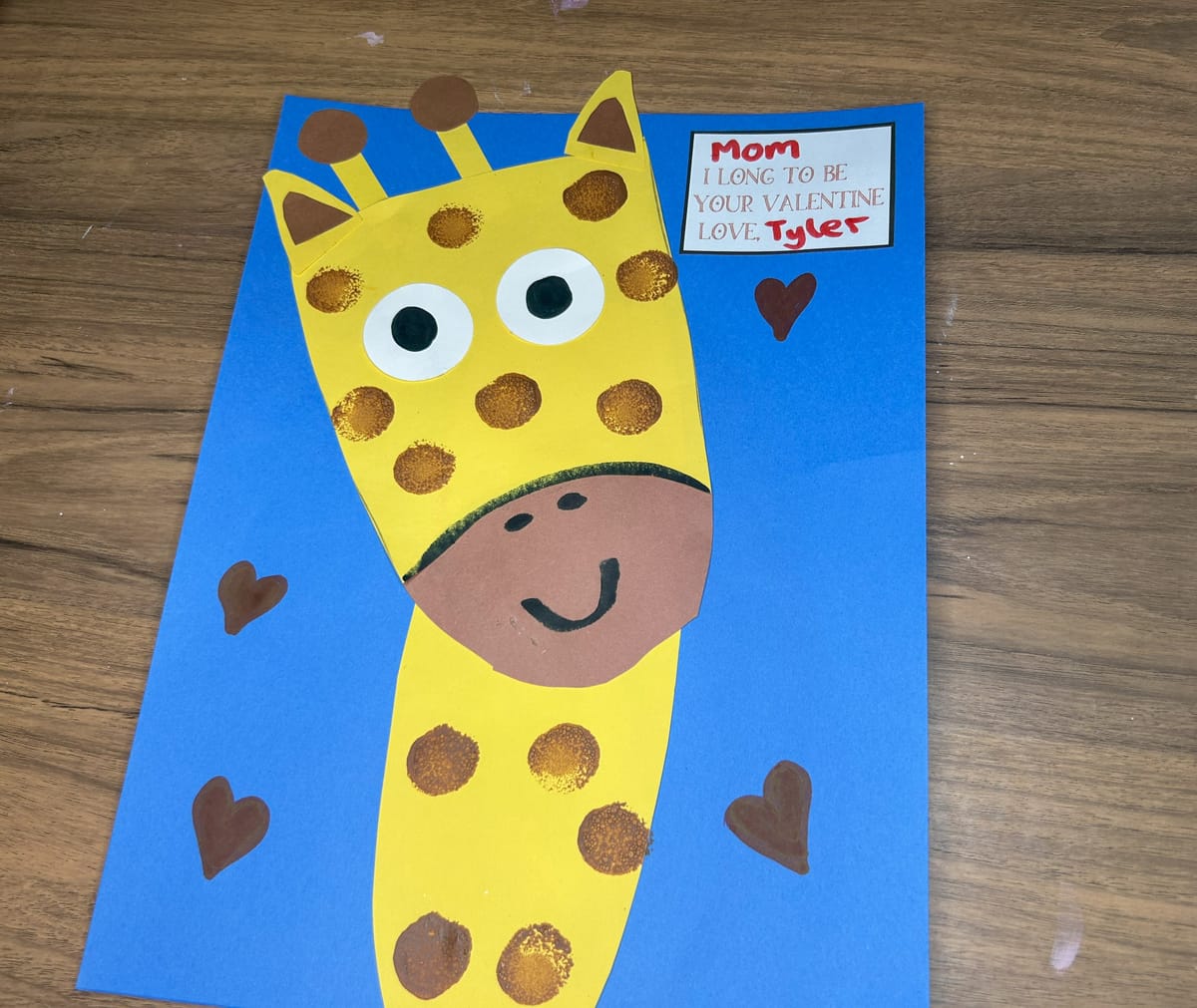 Giraffe Valentine