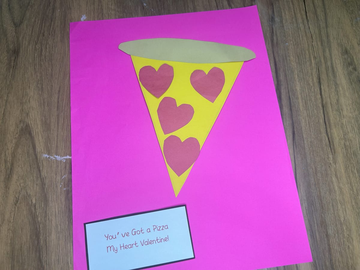 DIY "You've Got a Pizza My Heart" Valentine