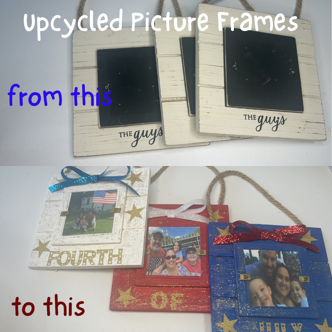 Upcycled thrift store frames