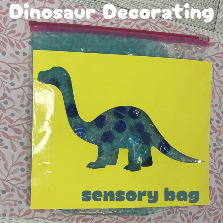 Dinosaur Decorating Sensory Bag