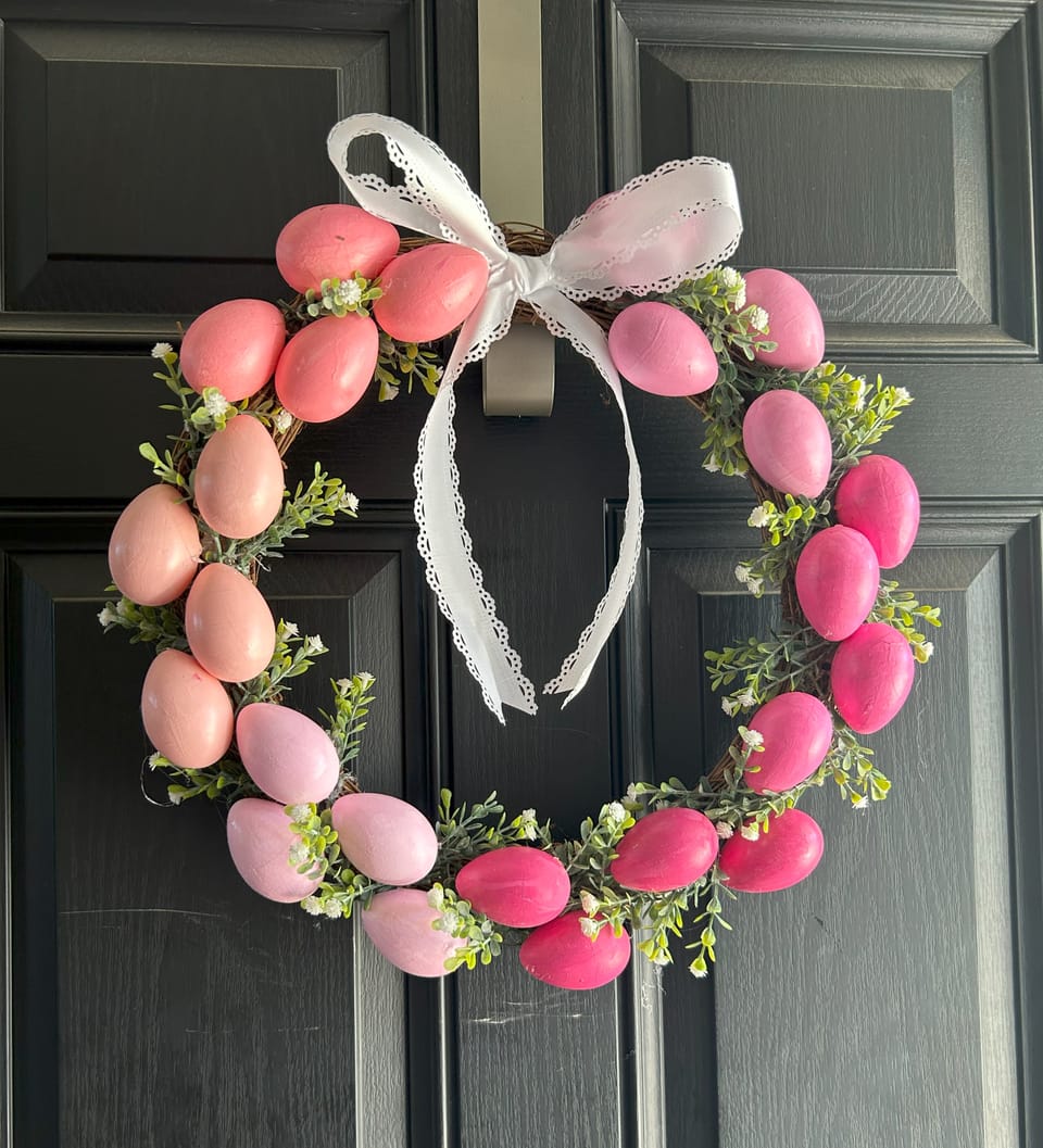 Ombre Easter Egg Wreath