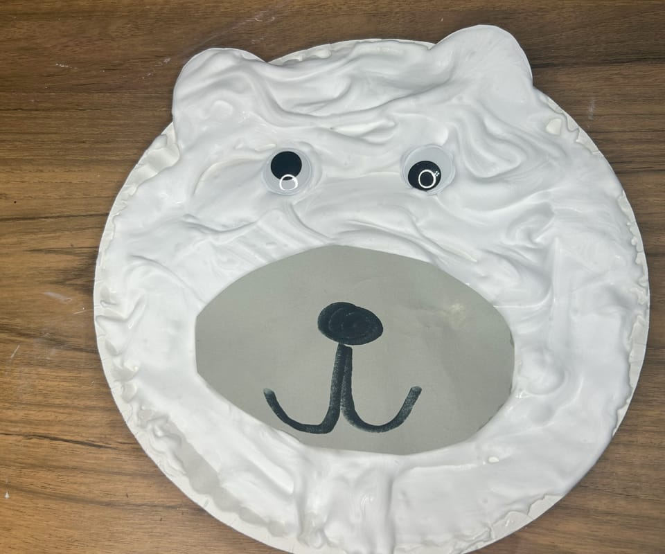 Puffy Paint Polar Bear