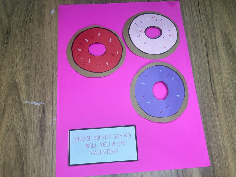 DIY Donut Valentine