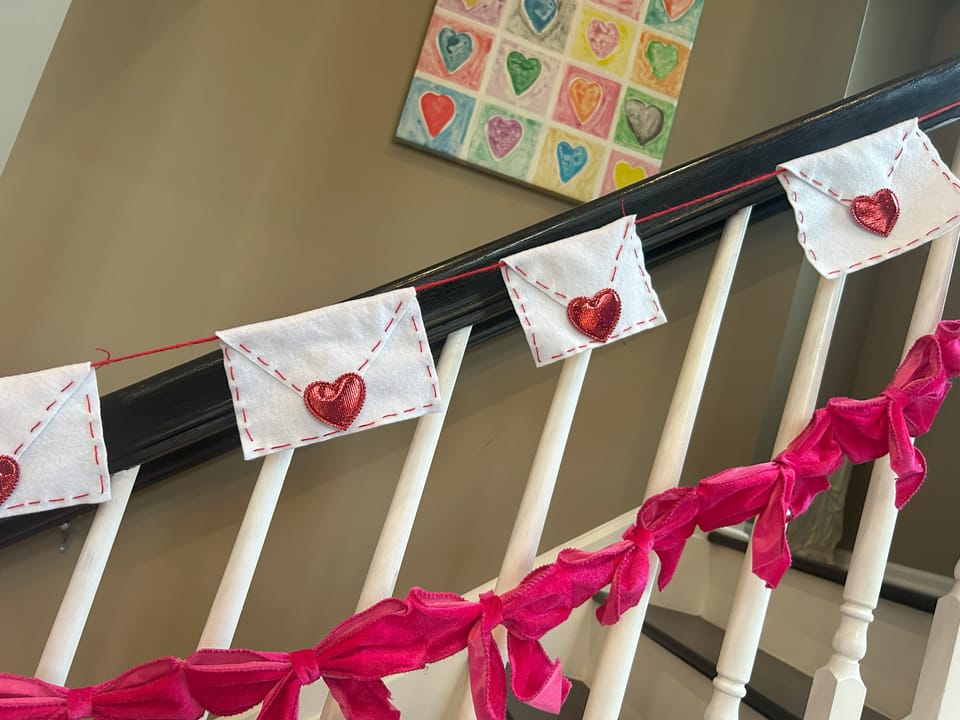 Valentine Envelope Garland DIY