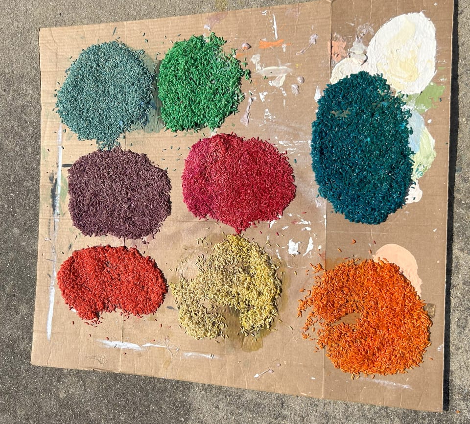 DIY Dyed Rice