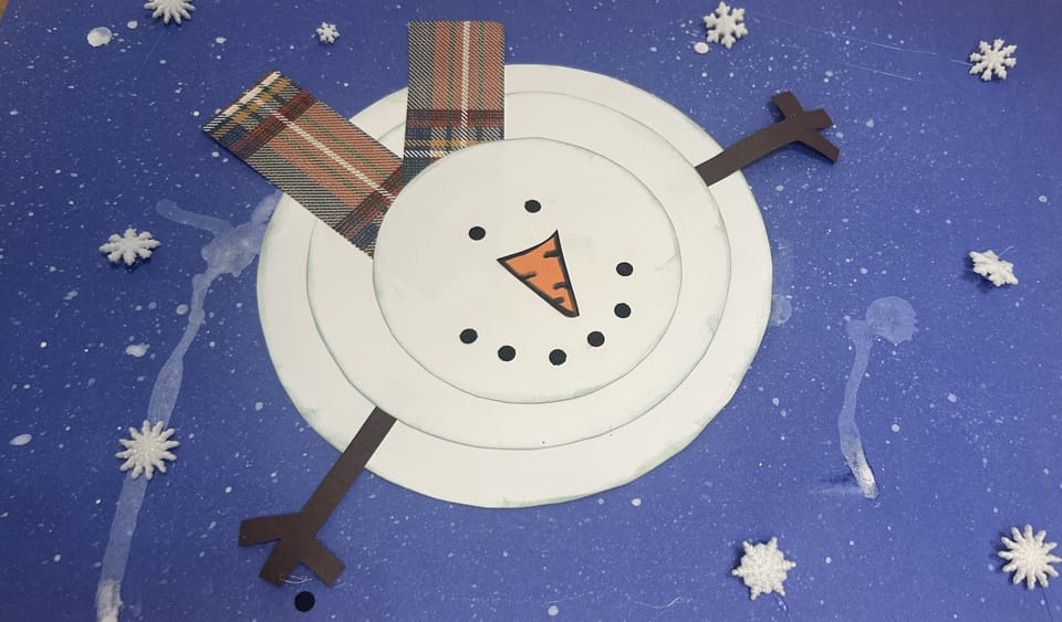 Easy Stacked Snowman Craft